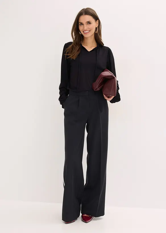 Maglia a maniche lunghe in misto viscosa, bonprix