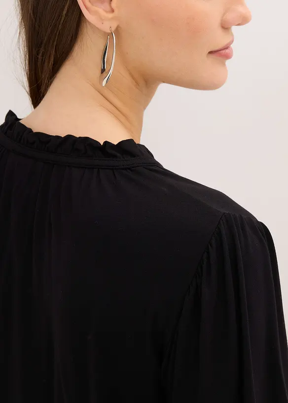 Maglia a maniche lunghe in misto viscosa, bonprix