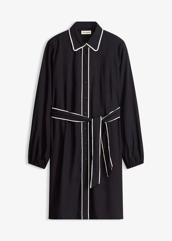Abito chemisier in pura viscosa, bonprix