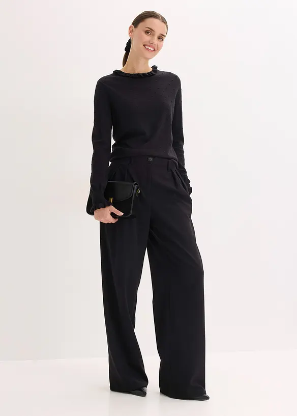 Maglione in filato fine di misto viscosa, bonprix