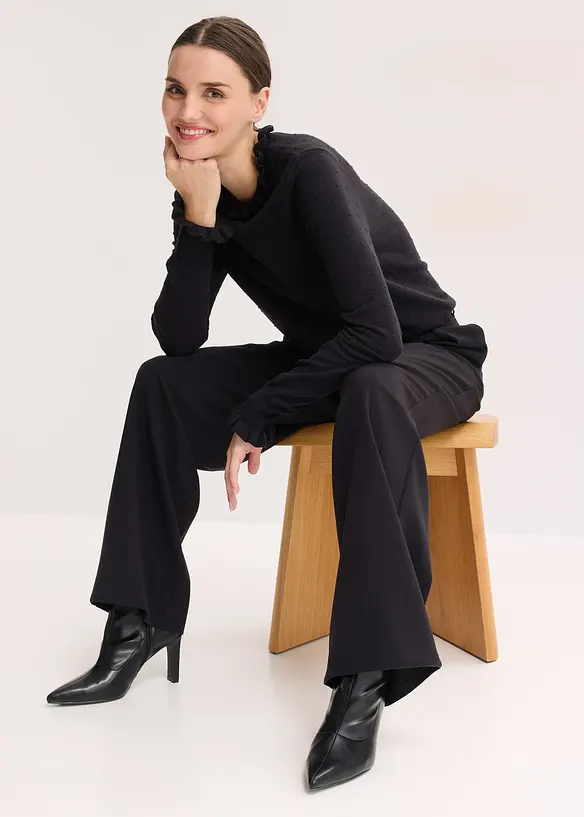 Maglione in filato fine di misto viscosa, bonprix