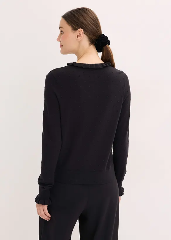 Maglione in filato fine di misto viscosa, bonprix