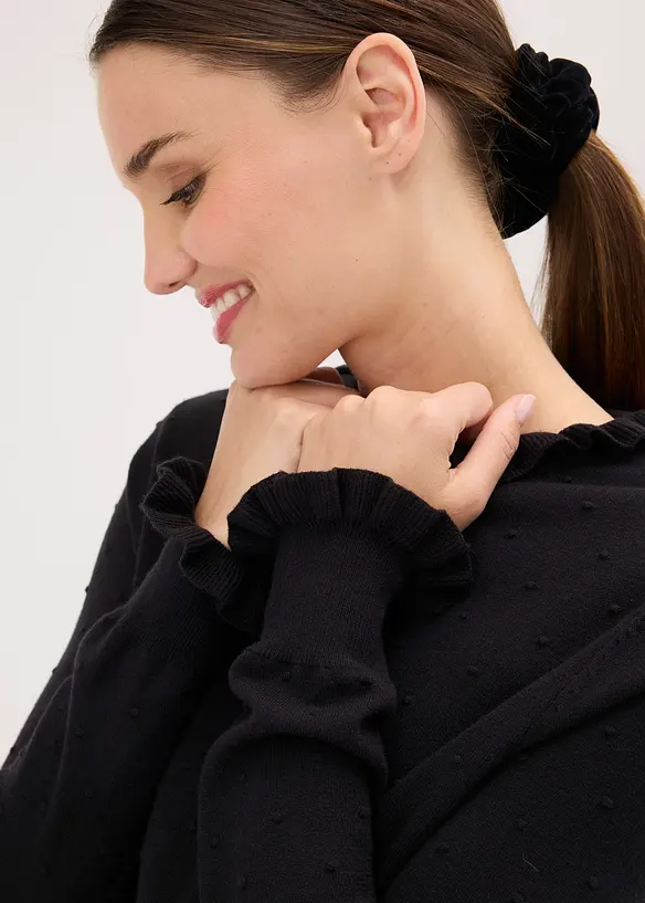 Maglione in filato fine di misto viscosa, bonprix