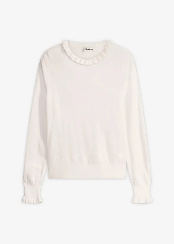 Maglione in filato fine di misto viscosa, bonprix