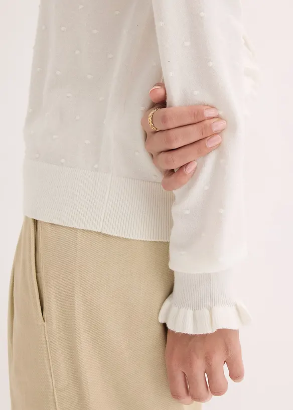 Maglione in filato fine di misto viscosa, bonprix