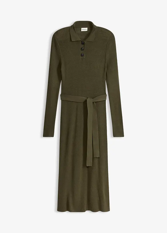 Abito in maglia a coste di misto viscosa, bonprix