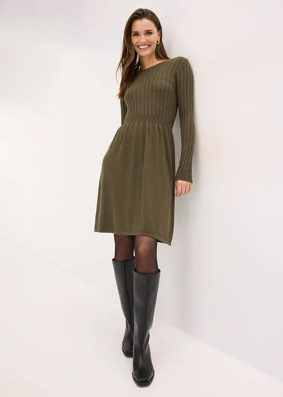 Abito in maglia di misto viscosa, bonprix