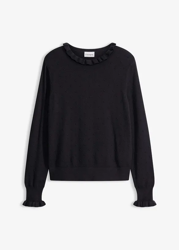 Maglione in filato fine di misto viscosa, bonprix