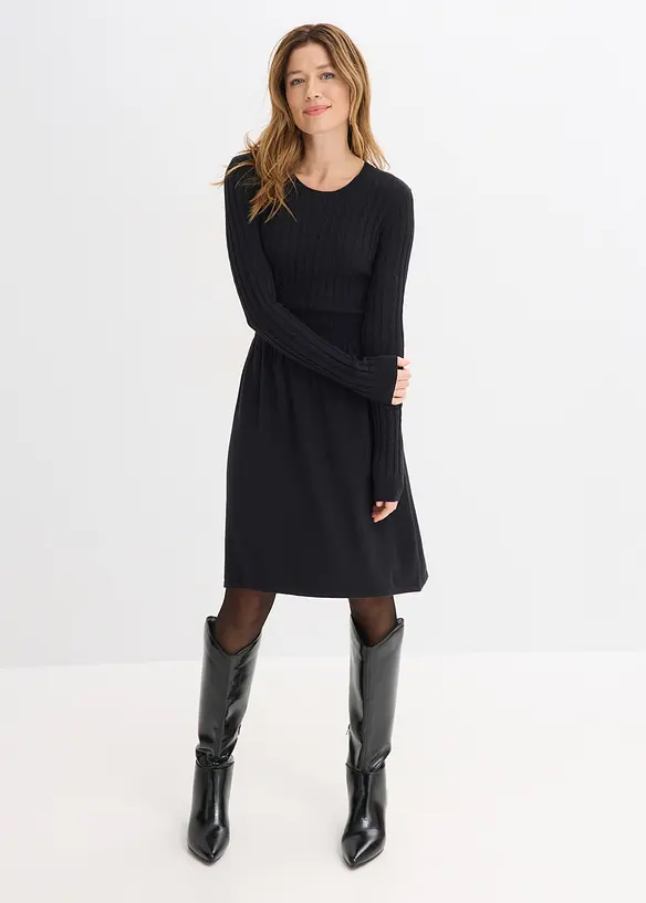 Abito in maglia di misto viscosa, bonprix