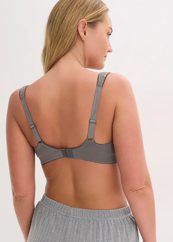 Reggiseno contenitivo senza ferretto con spalline imbottite (pacco da 2), bonprix