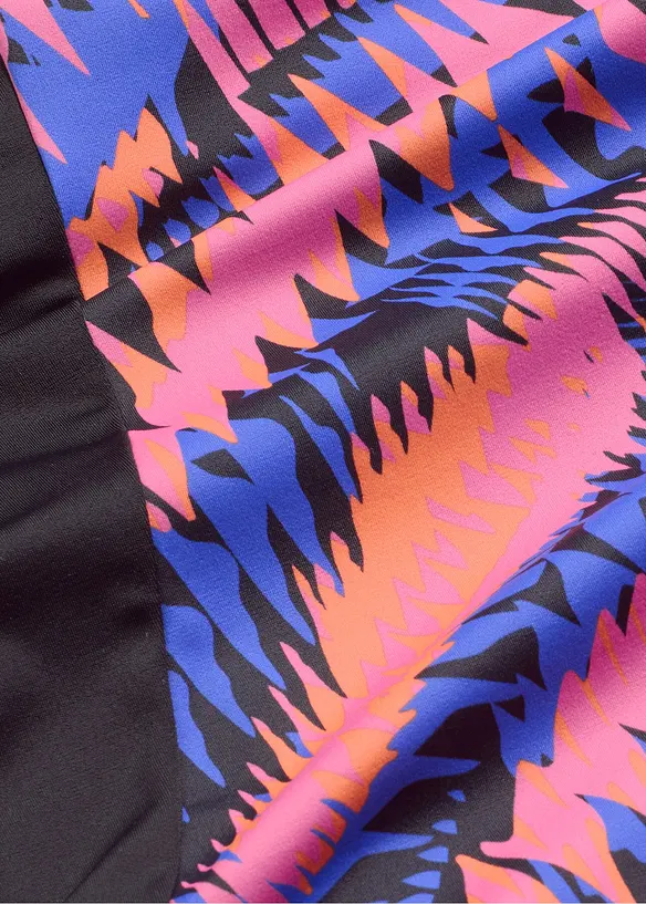 Costume intero con effetto modellante medio e inserti, bonprix