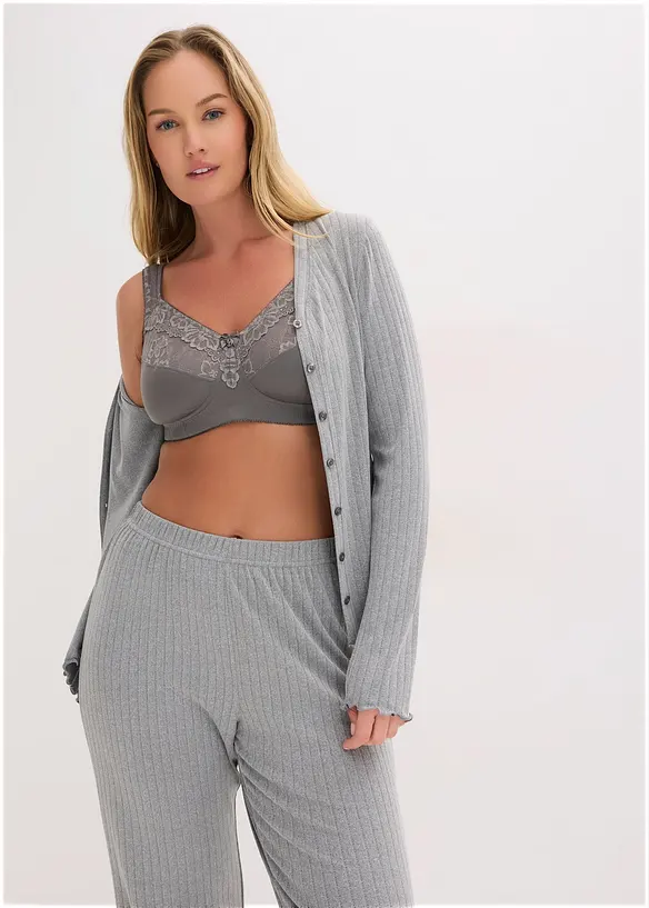 Reggiseno contenitivo senza ferretto con spalline imbottite (pacco da 2), bonprix