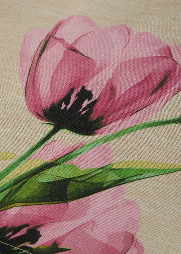 Runner tavolo con tulipani stampati, bonprix
