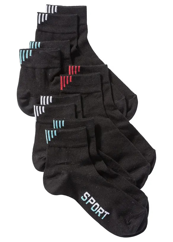 Calzini sportivi con cotone biologico (pacco da 5 paia), bonprix