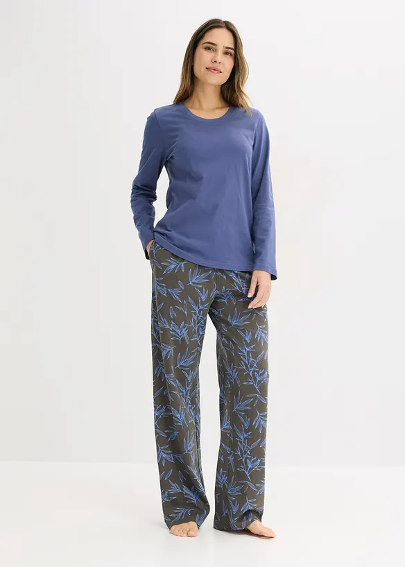 Pigiama in puro cotone (set 3 pezzi), bonprix