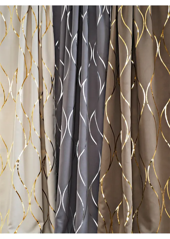 Tenda semioscurante in fantasia lucida (pacco da 1), bonprix