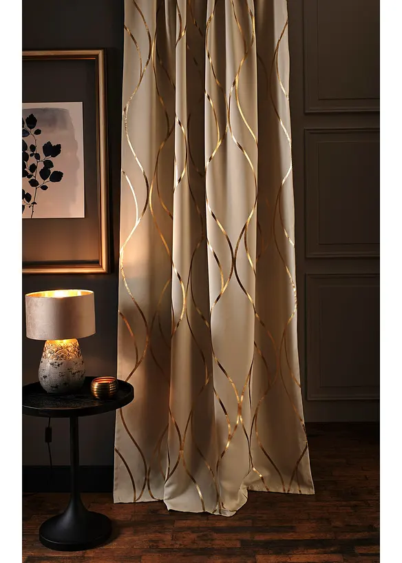 Tenda semioscurante in fantasia lucida (pacco da 1), bonprix