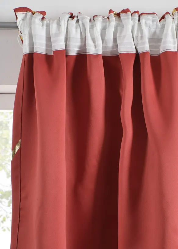 Tenda semioscurante in fantasia lucida (pacco da 1), bonprix