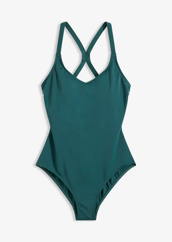 Costume sportivo ad asciugatura rapida con spalline olimpioniche, bonprix