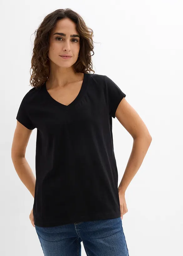 T-shirt in puro cotone biologico (pacco da 2), bonprix