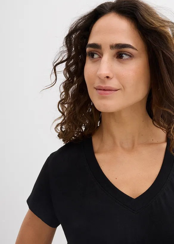 T-shirt in puro cotone biologico (pacco da 2), bonprix