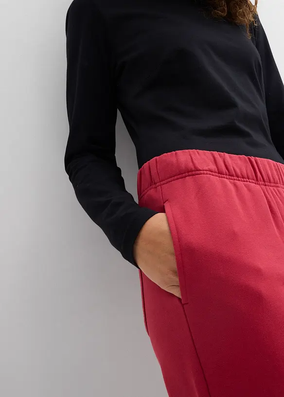 Pantaloni in felpa di puro cotone biologico (pacco da 2), bonprix