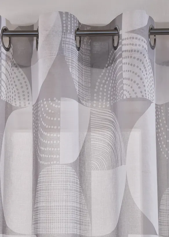 Tenda trasparente con poliestere riciclato in fantasia (pacco da 1), bonprix