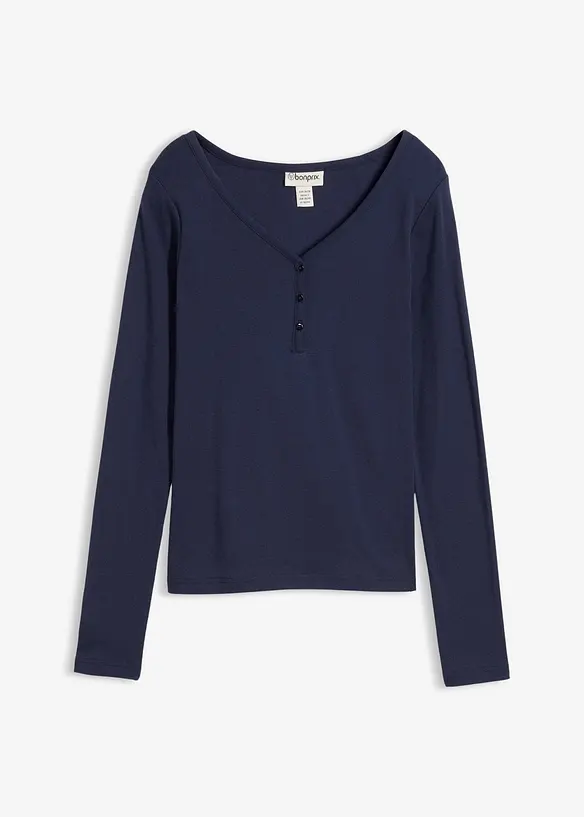 Maglia a maniche lunghe in puro cotone biologico, bonprix