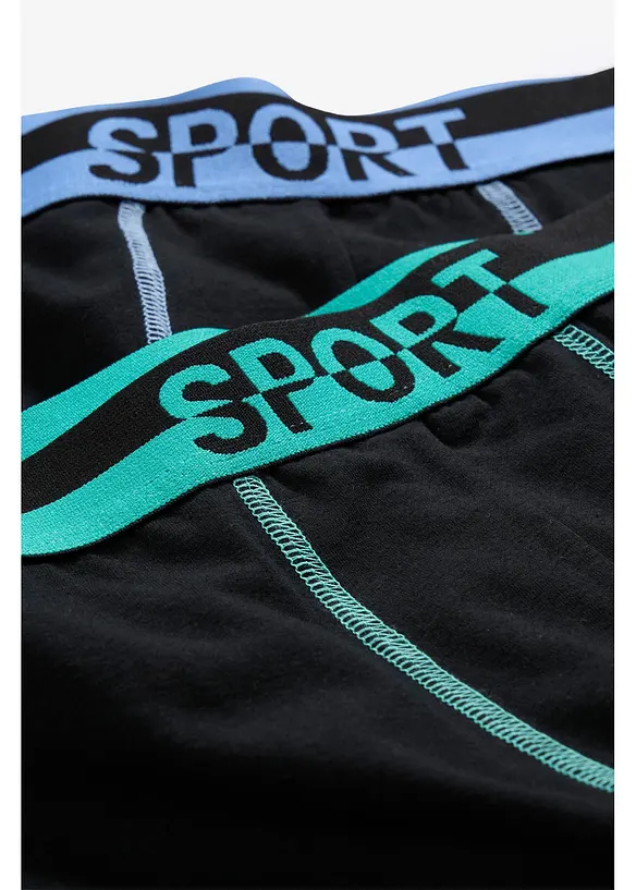 Boxer aderenti lunghi con cotone morbido (pacco da 2), bonprix