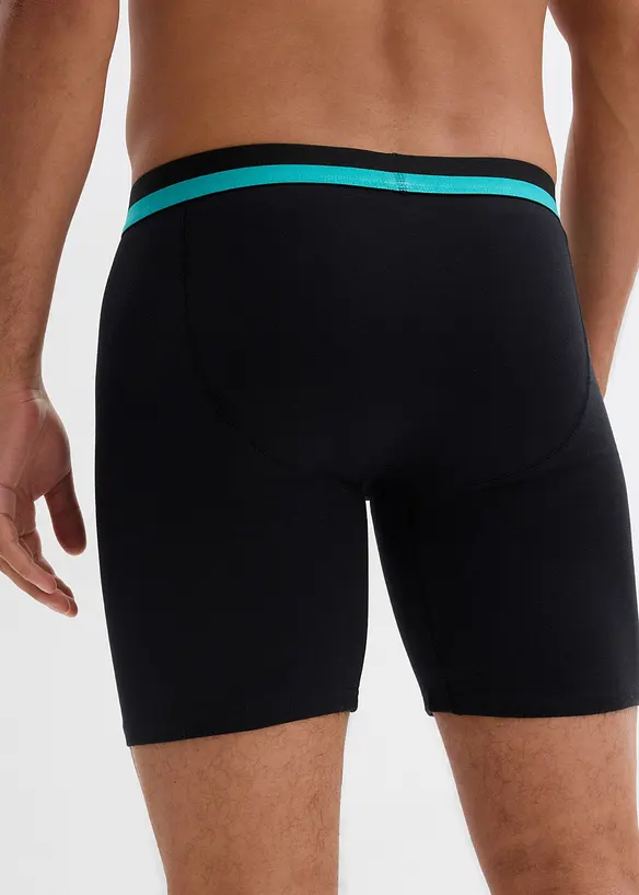 Boxer aderenti lunghi con cotone morbido (pacco da 2), bonprix