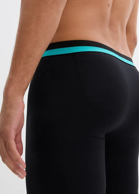 Boxer aderenti lunghi con cotone morbido (pacco da 2), bonprix