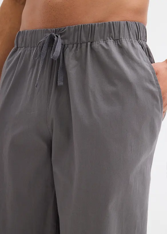 Pantaloni pigiama lunghi in cotone morbido (pacco da 2), bonprix
