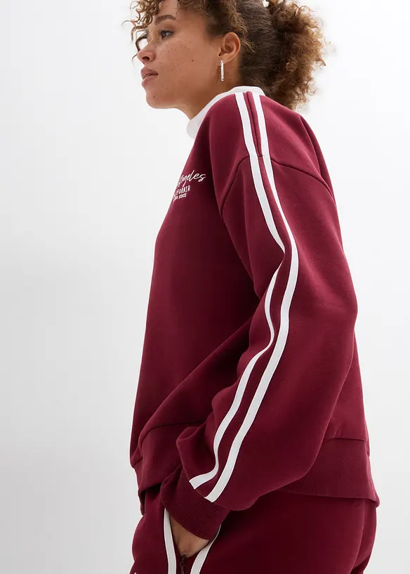 Felpa oversize in misto cotone morbido, bonprix