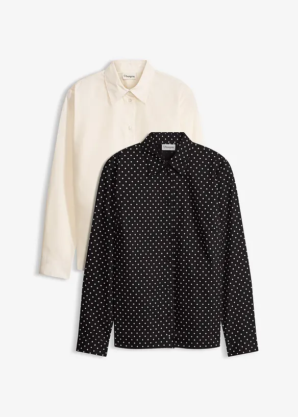 Camicetta con cotone (pacco da 2), bonprix