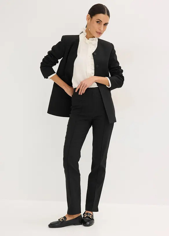 Pantaloni in bengalina con elastico in vita, bonprix