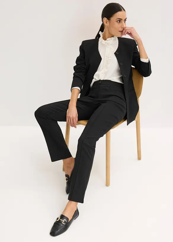 Pantaloni in bengalina con elastico in vita, bonprix