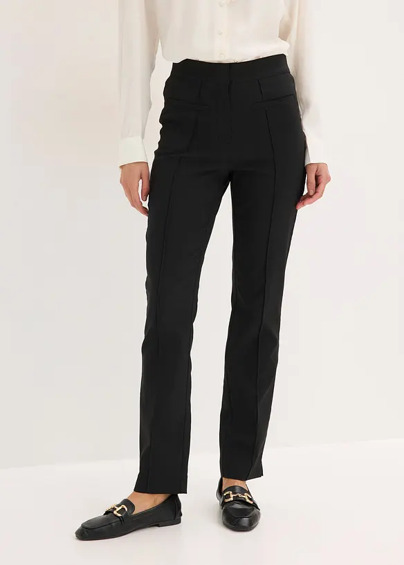 Pantaloni in bengalina con elastico in vita, bonprix