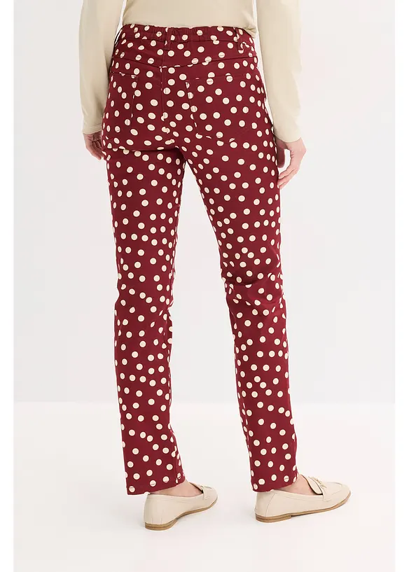 Pantaloni 5 tasche elasticizzati, bonprix