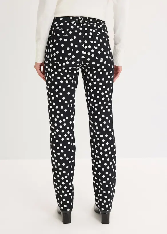 Pantaloni 5 tasche elasticizzati, bonprix