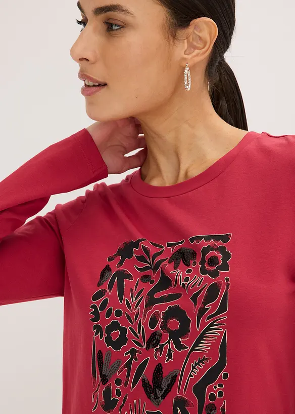 Maglia a maniche lunghe con cotone biologico, bonprix