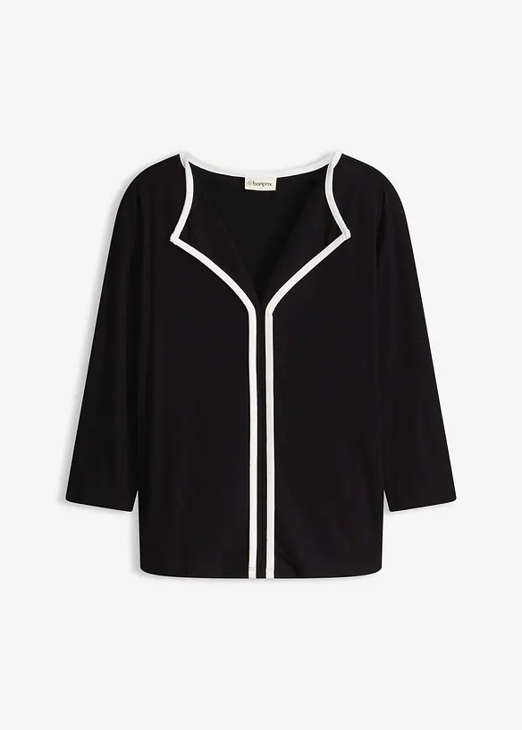 Maglia con bordi a contrasto, bonprix