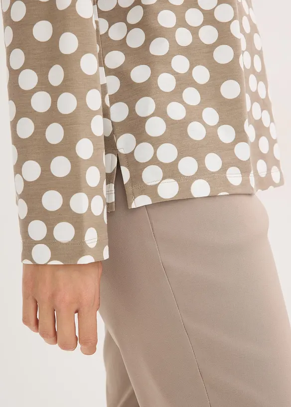 Tunica a maniche lunghe con dettaglio decorativo, bonprix