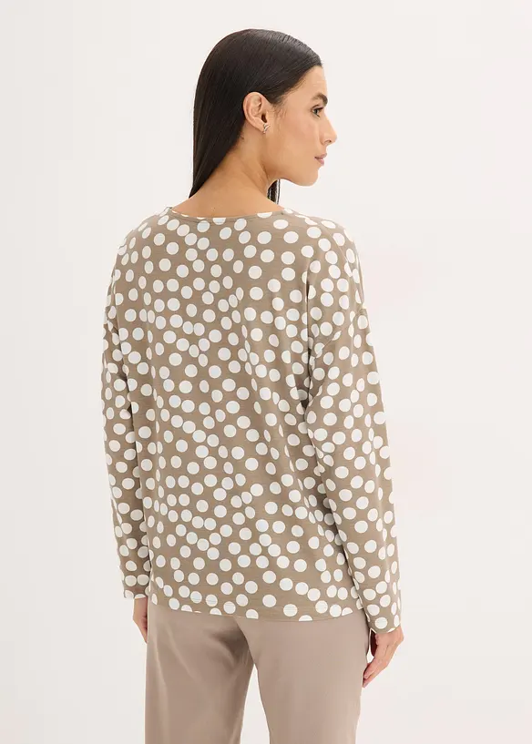 Tunica a maniche lunghe con dettaglio decorativo, bonprix