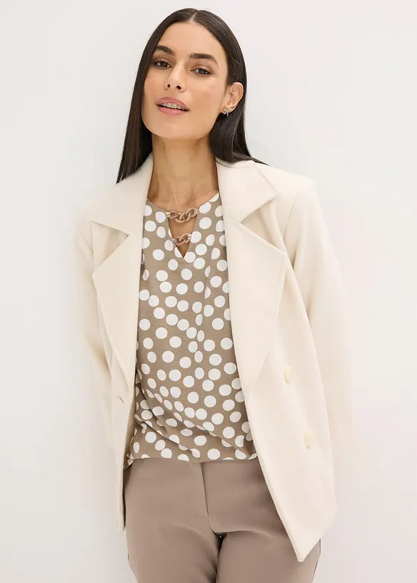 Tunica a maniche lunghe con dettaglio decorativo, bonprix