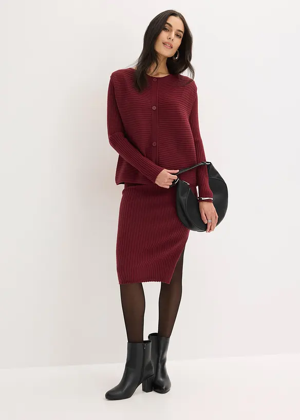 Abito in maglia e gilet (set 2 pezzi), bonprix