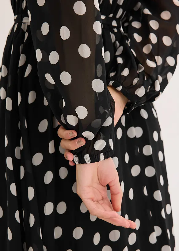 Abito di chiffon in fantasia, bonprix