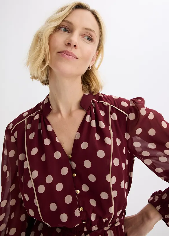 Abito di chiffon in fantasia, bonprix