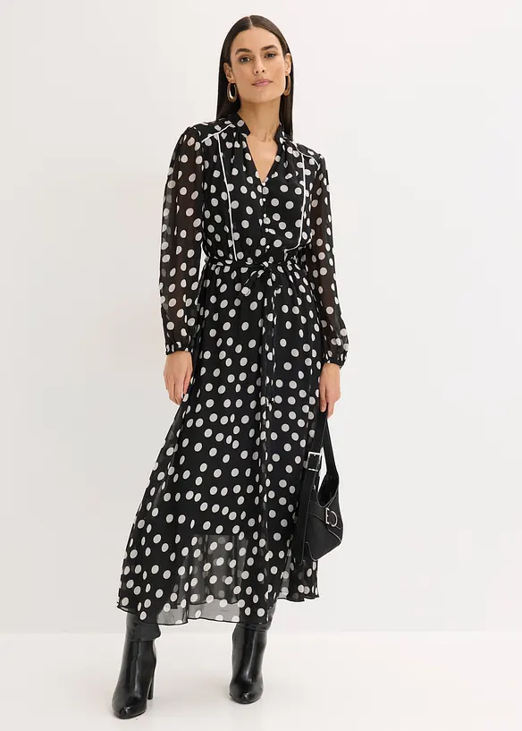 Abito di chiffon in fantasia, bonprix