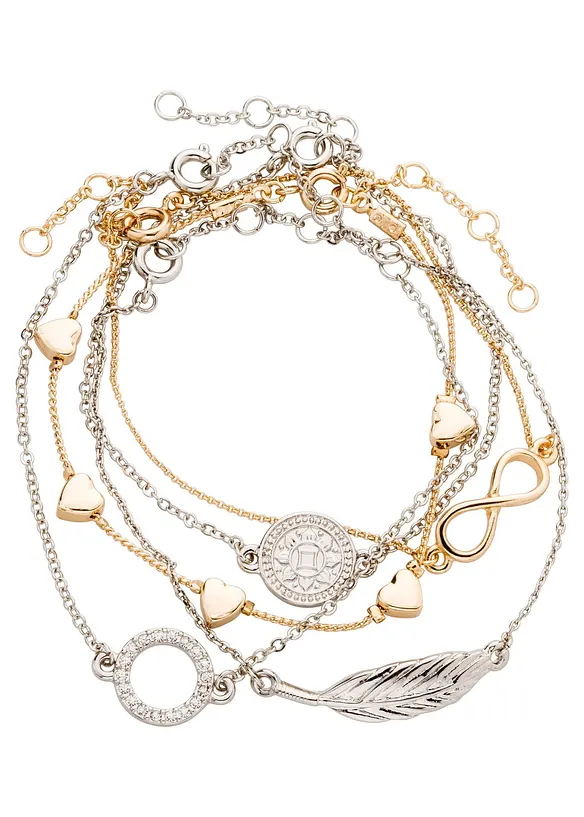 Braccialetti (set 5 pezzi), bonprix