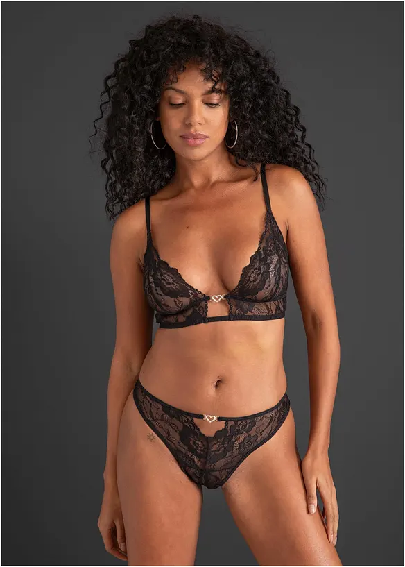 Bralette e perizoma ouvert (set 2 pezzi), bonprix